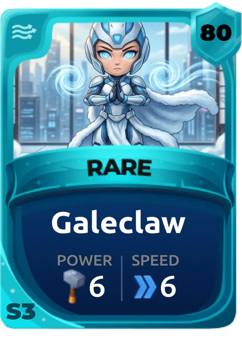 Galeclaw Card (Rarity: Rare, Affinity: Air, Set: Season 3)