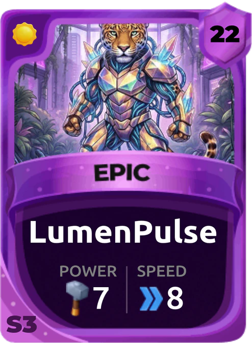 Lumenpulse Card (Rarity: Epic, Affinity: Light, Set: Season 3)