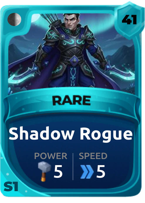 Shadow Rogue Card (Rarity: Rare, Affinity: Shadow, Set: Season 1)
