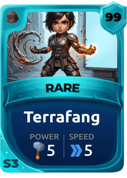 Terrafang Card (Rarity: Rare, Affinity: Earth, Set: Season 3)
